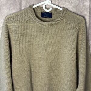 Vintage Arrow Blazer Crew Sweater Size Medium Beige